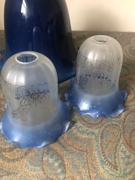Photo of free 3 pretty glass lampshades (Datchet SL3) #3
