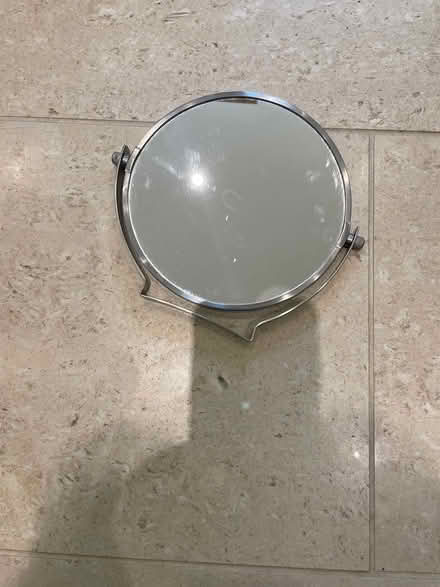 Photo of free Small round mirror with stand (Rudgwick RH12) #1
