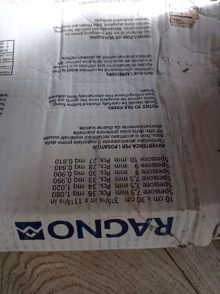 Photo of free Tiles: 10 x 30 cm matt white x12; grey ridge x 5 (Chippenham SN15) #3