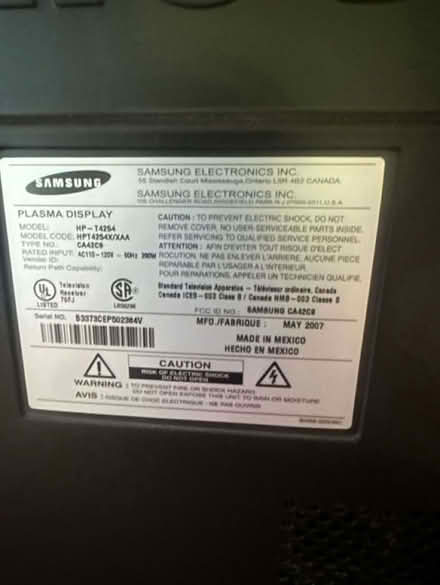 Photo of free 42” plasma TV (NE Seattle) #2
