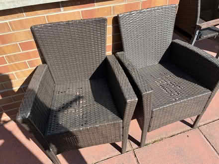 Photo of free 2 brown rattan chairs (BT17) #1