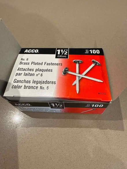 Photo of free Brass fasteners (95070) #1