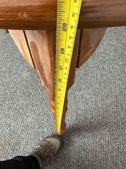 Photo of free Dining table and 5 oak chairs (Lurgan) #4