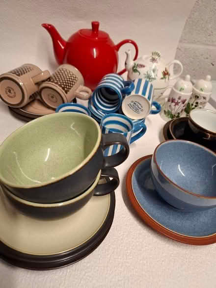 Photo of free Tea Pots and various tea/coffee cups (Peachcroft OX14) #2