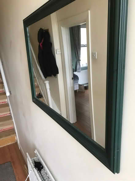 Photo of free Large mirror green frame Belfast 15 (BT15) #1