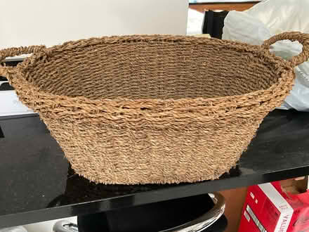 Photo of free Sturdy Wicker Basket (Waverton CH3) #1