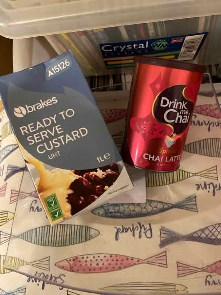 Photo of free Chai latte, Custard and Mixing Bowl (CT11) #1