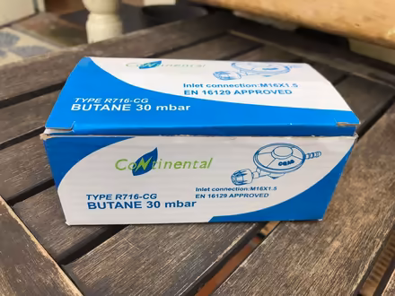 Photo of free Butane 30 mbar Inlet connection (Regulator) New boxed. (Wymondham NR18) #2