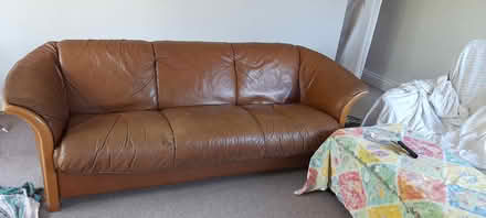 Photo of free Ekornes Stressless sofas & ottoman (Kendal (stonecross)) #1