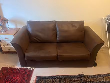 Photo of free Faux leather sofa bed (Cholsey Meadows OX10) #1