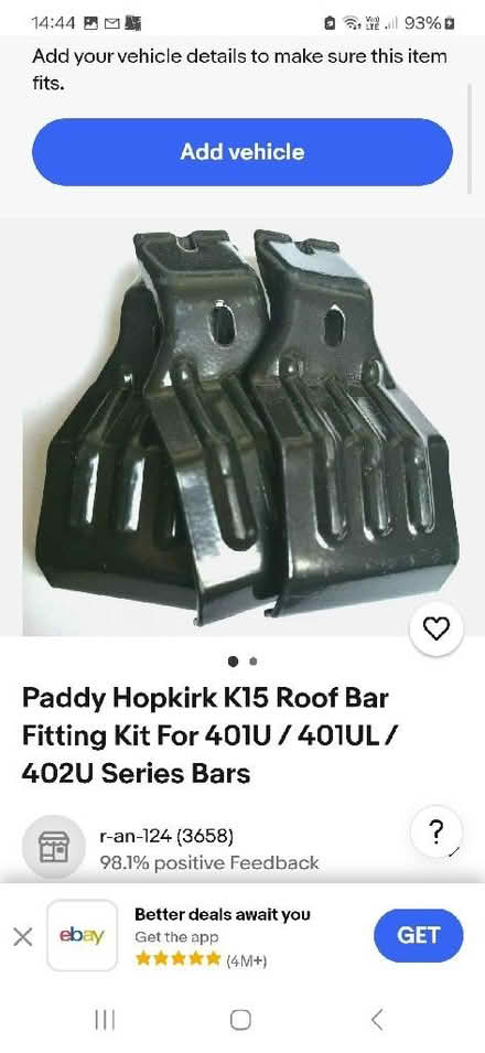 Photo of free Roof bars (Castor) #3