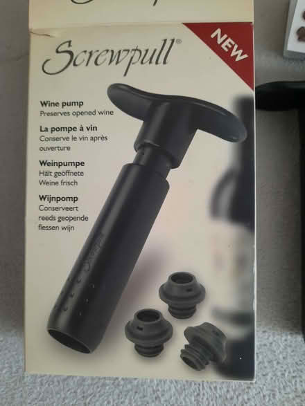 Photo of free Wine pump set (Butetown CF10) #3