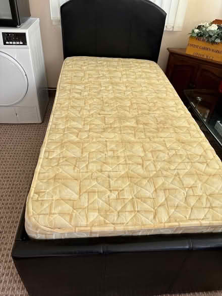 Photo of free Faux leather single bed (CO15) #1