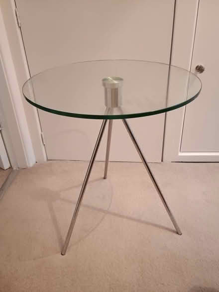Photo of free Two round glass side tables (Bury BL9) #1