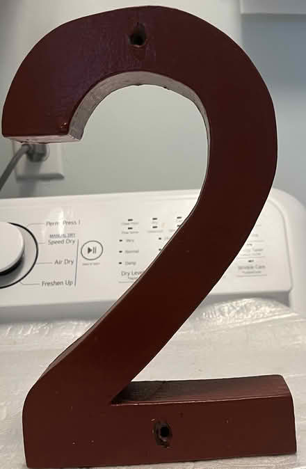 Photo of free Paintable wooden number (Danvers near 62/128/35) #1