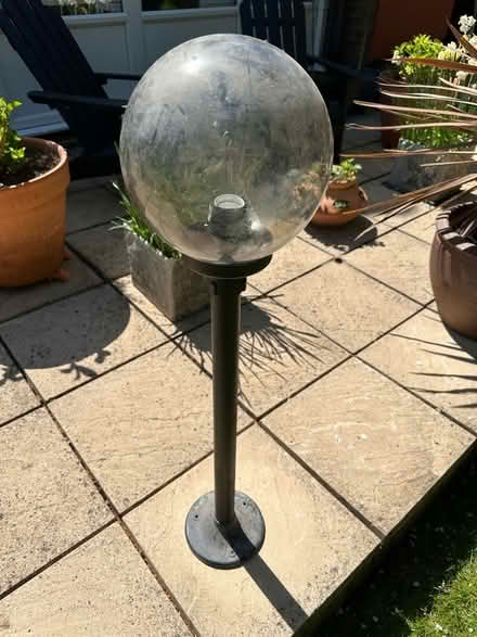 Photo of free Garden electric globe light 1m tall (Holbeach St Marks PE12) #1