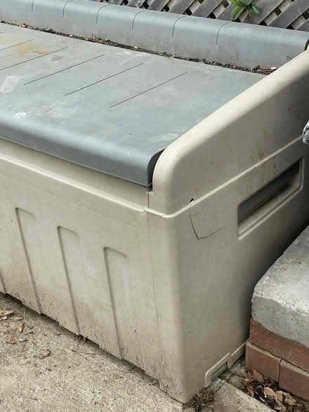 Photo of free Outdoor storage bench (Rogers Rd and Keele St) #2