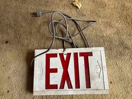 Photo of free Step Stool and EXIT SIGN (Rochester Airport Area) #2