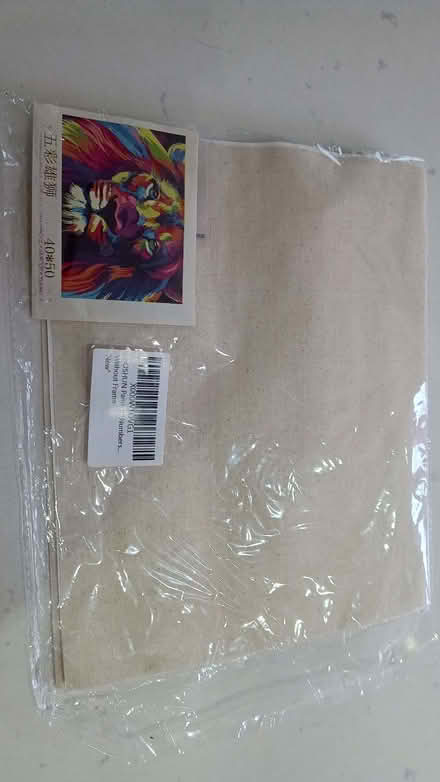 Photo of free Lion painting by numbers canvas set (Stanford in the Vale SN7) #2