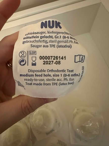 Photo of free 7 nuk disposable teats (Hammersmith W6) #1