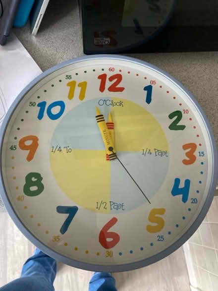 Photo of free Learn to tell the time wall clock (Waterlooville PO8) #1