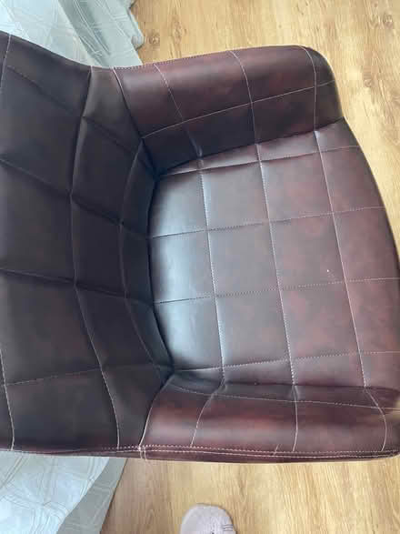 Photo of free Brown faux leather chair (Hatfield Peverel CM3) #3