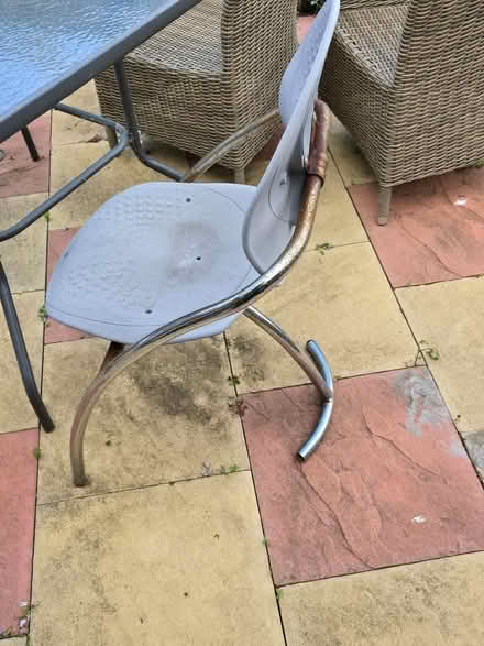 Photo of free 3 patio chairs (Bedford) #2