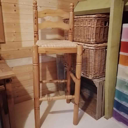 Photo of free Wooden barstool (YO10 Hull Road area) #1