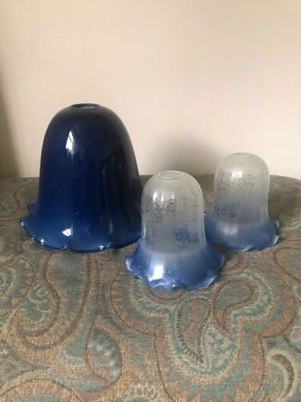 Photo of free 3 pretty glass lampshades (Datchet SL3) #1