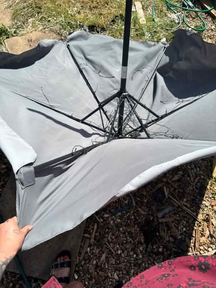 Photo of free Garden table 4 chairs and parasol (New England) #3