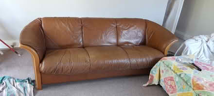 Photo of free Ekornes Stressless sofas & ottoman (Kendal (stonecross)) #2