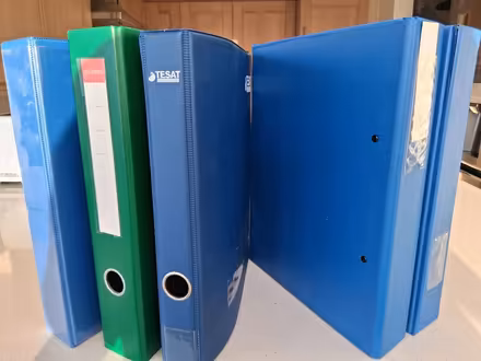 Photo of free A4 4 ring clip files (Purbrook PO7) #1