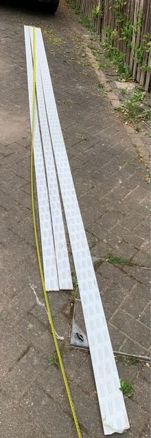 Photo of free New 5m & 4.4m white plastic strips windowsill covers? (Norton Lees S8) #1