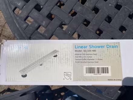 Photo of free Stainless Steel Linear Shower drain (Davidsonville, MD) #2