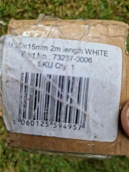 Photo of free D shaped white plastic trunking - two sizes (Arborfield Garrison RG2) #4