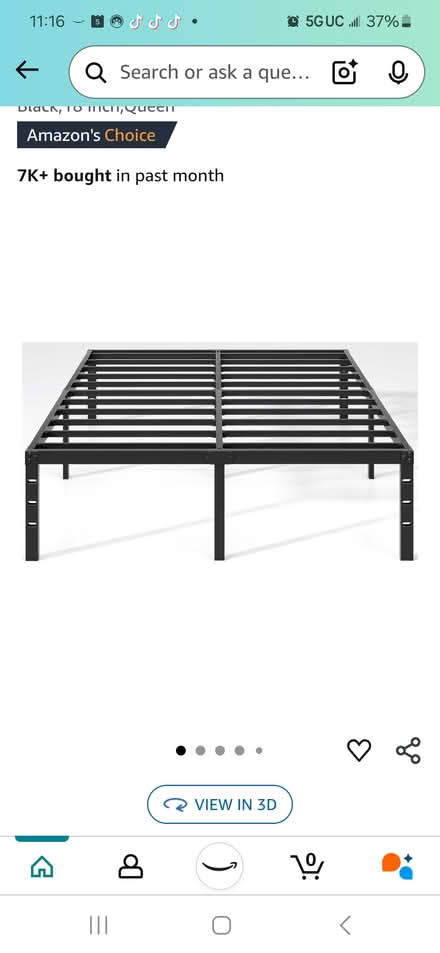 Photo of free Queen bed frame (Van Ness Metro) #2
