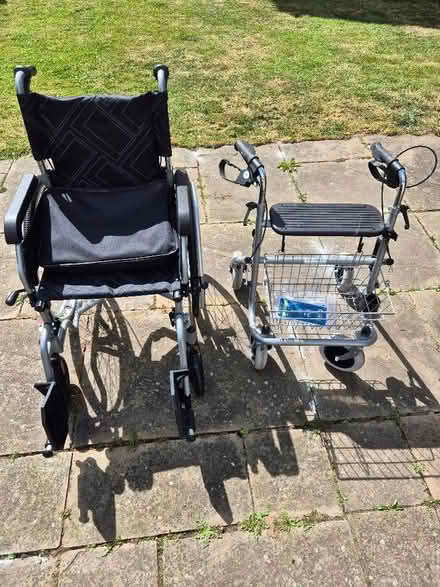 Photo of free Wheelchair and walking aid (Tile Cross B33) #1