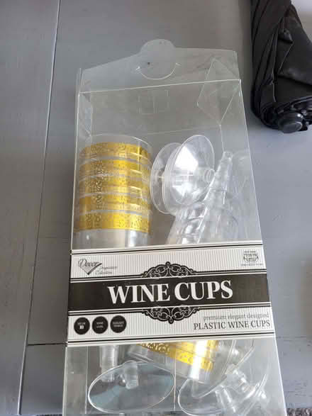 Photo of free Platic wine glasses (Upton CH2) #1