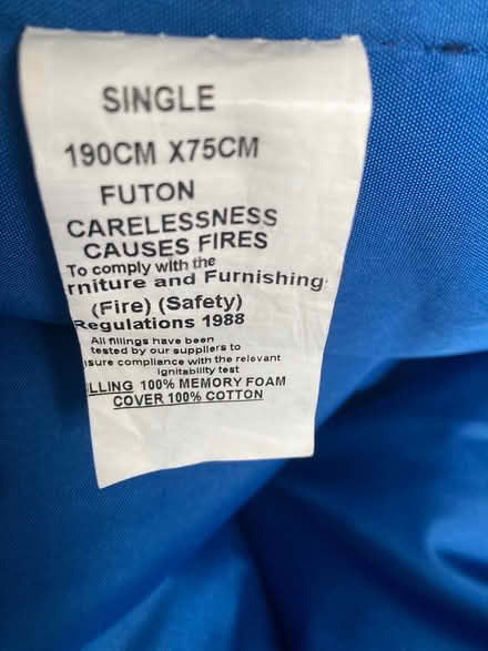 Photo of free Single futon - scarcely used (Widcombe Bath) #3