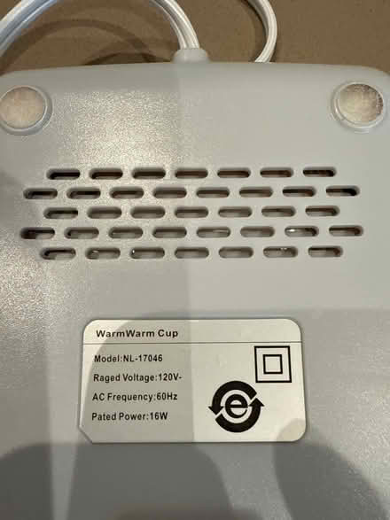 Photo of free Cup warmer (95070) #2