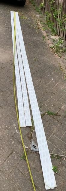Photo of free New 5m & 4.4m white plastic strips windowsill covers? (Norton Lees S8) #1
