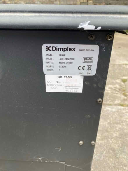 Photo of free Plug in fire (Dublin 6) #2