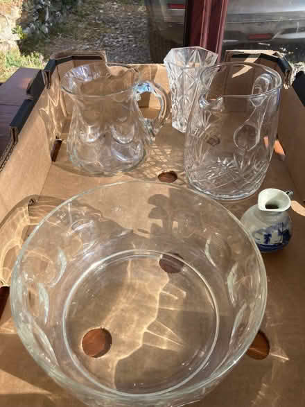 Photo of free Glass and crystal pottery jugs bowls vases (Stainton CA11) #1