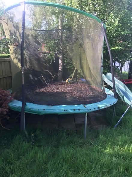 Photo of free 10 foot trampoline with enclosure (Heartsease NR7) #1