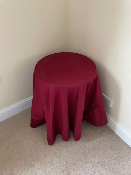 Photo of free Chipboard round sidetable (Surbiton KT6) #2