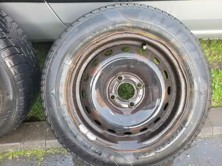Photo of free 14" Steel wheels with tyres (Winsford Cheshire CW7) #3