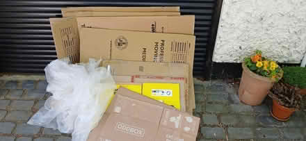 Photo of free Moving boxes + bubble wrap (Neston CH64) #1