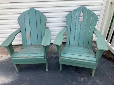 Photo of free Two wooden Adirondack chairs (Manchester) #1