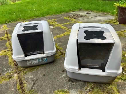 Photo of free Large, Covered Cat Litters (Crossroads) #1