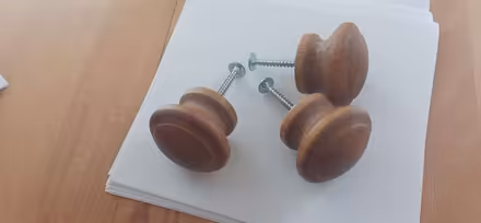 Photo of free Wooden drawer / cupboard knob handles, small (Holt NR25) #1